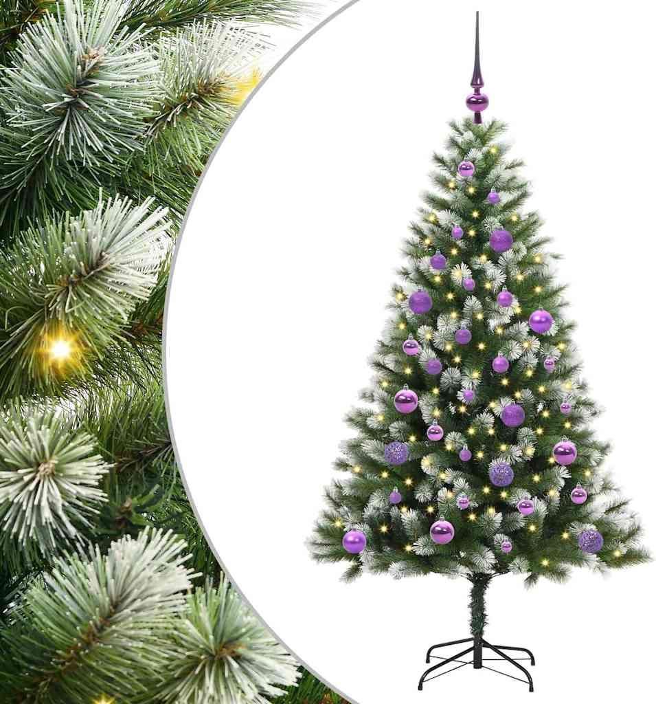 vidaXL Künstlicher schwenkbarer Weihnachtsbaum mit flockigem Schnee