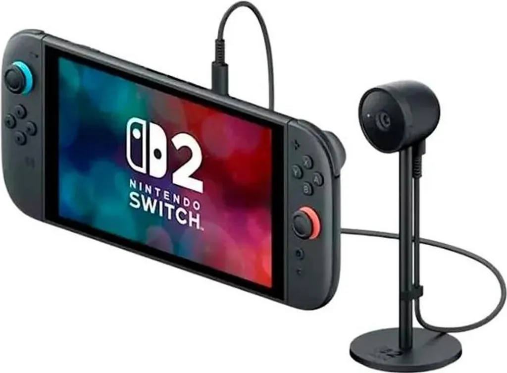Caméra officielle Nintendo Switch 2 Noire avec lentille large 110°