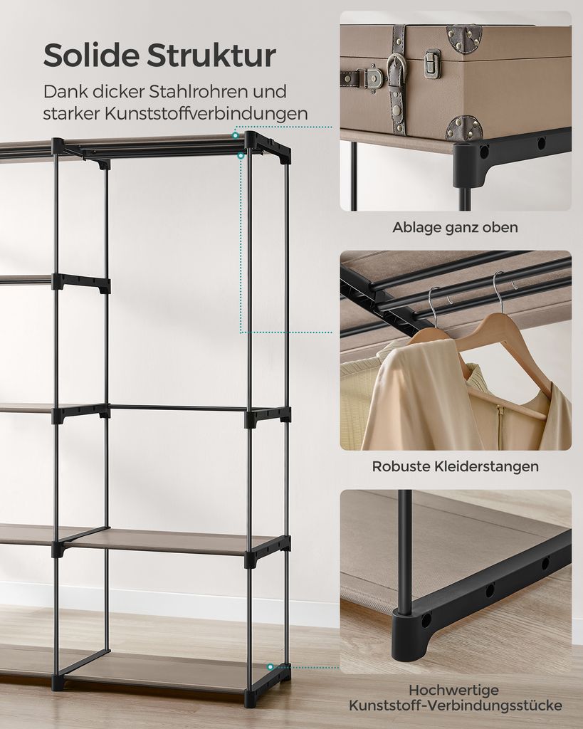 SONGMICS Kleiderschrank, Kleiderständer, freistehende Produktbild 4