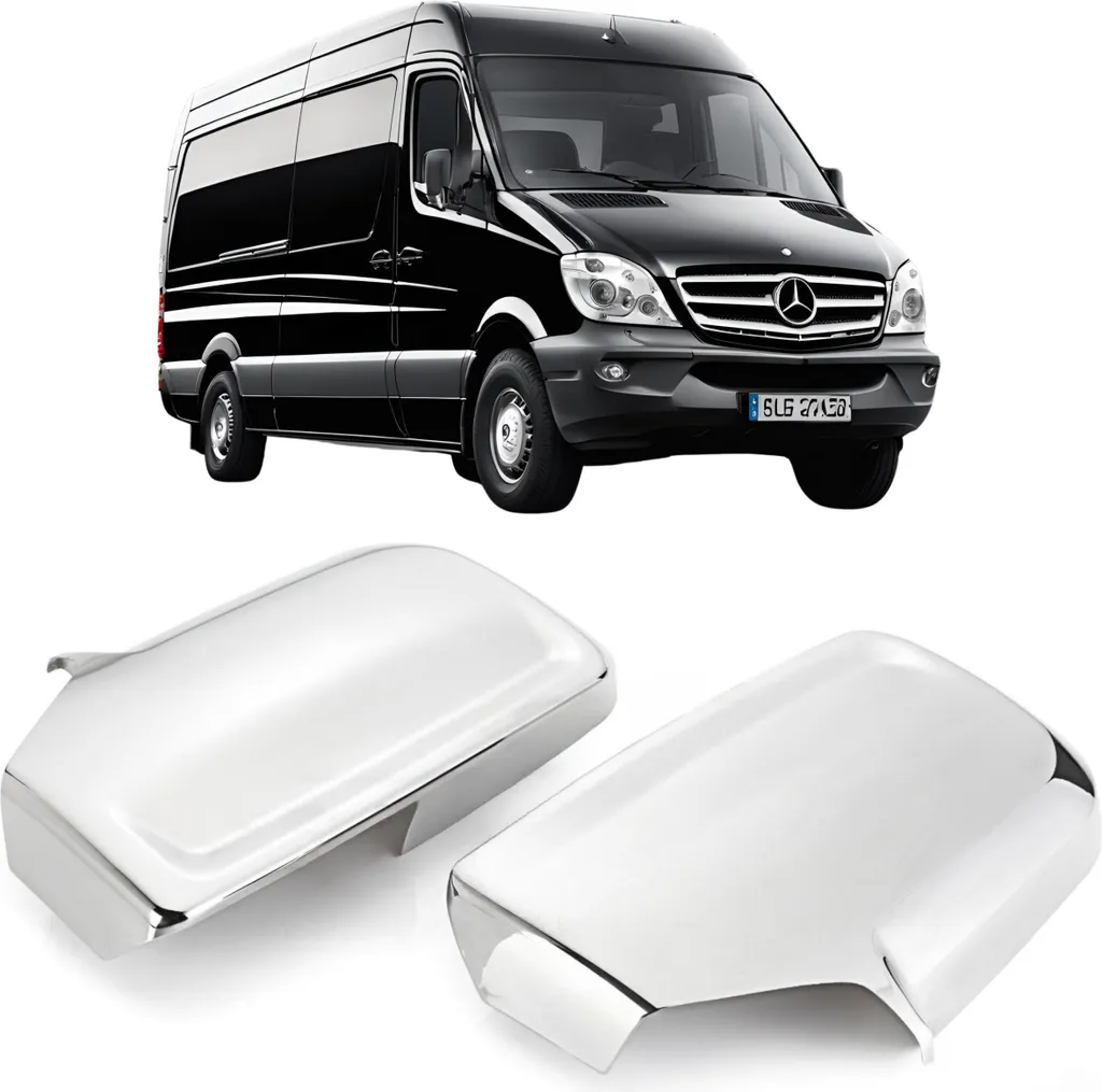 Coques de rétroviseurs ABS chromées pour Mercedes Sprinter W906 06-18