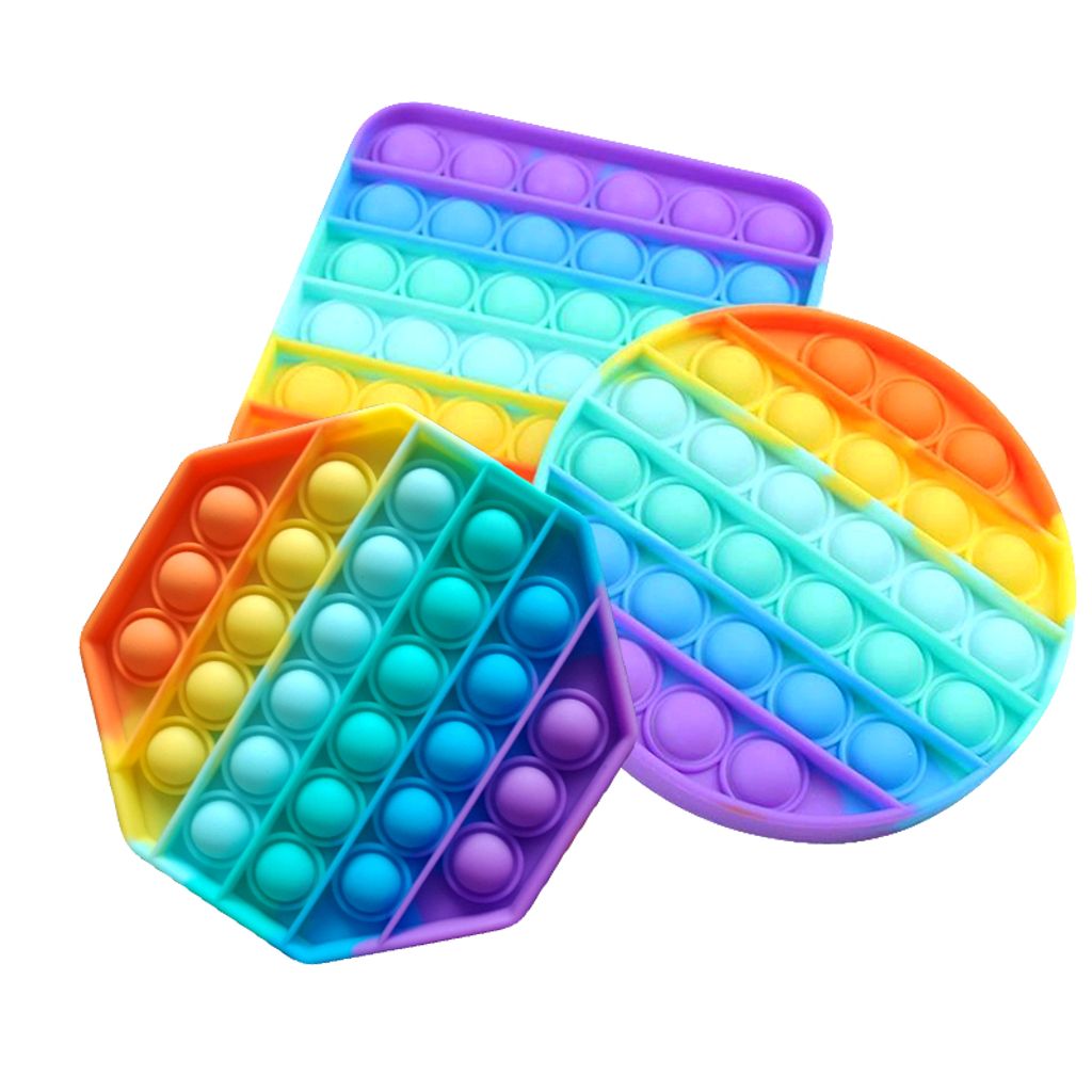 Color-Changing Bubble Sensorisches Zappeln Spielzeug für Autismus Stressabbau 