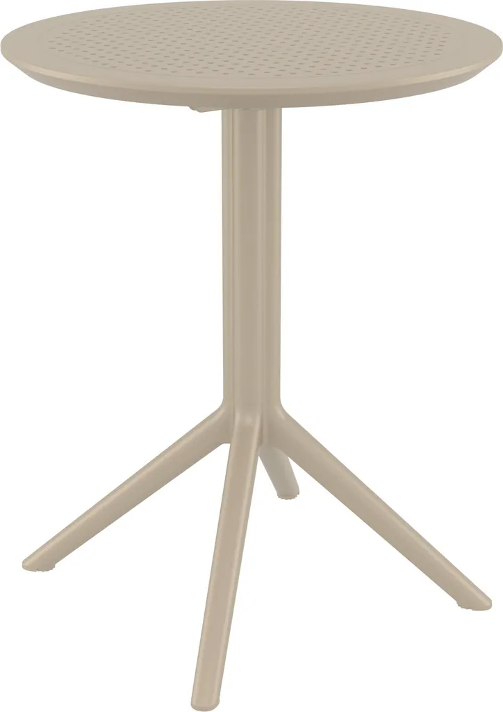 Table de jardin pliante ronde 60cm noire - Mobilier d'appoint design
