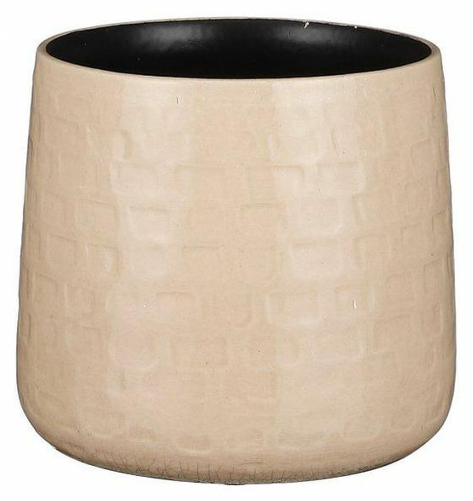 Mica Decorations Pflanzentopf - beige - Keramik - 15 x 13 Produktbild 