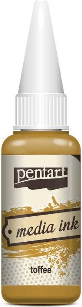 PENTART - Tinte auf Alcoholbasis - Media Ink - Toffee 20ml Produktbild 