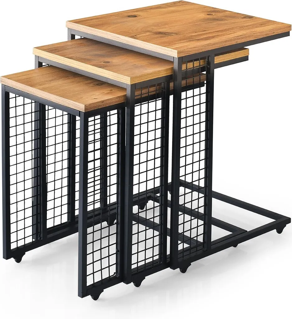 Skye Decor Petek 9408 Table Gigogne en Pin Mélaminé 40,5 x 59,3 cm