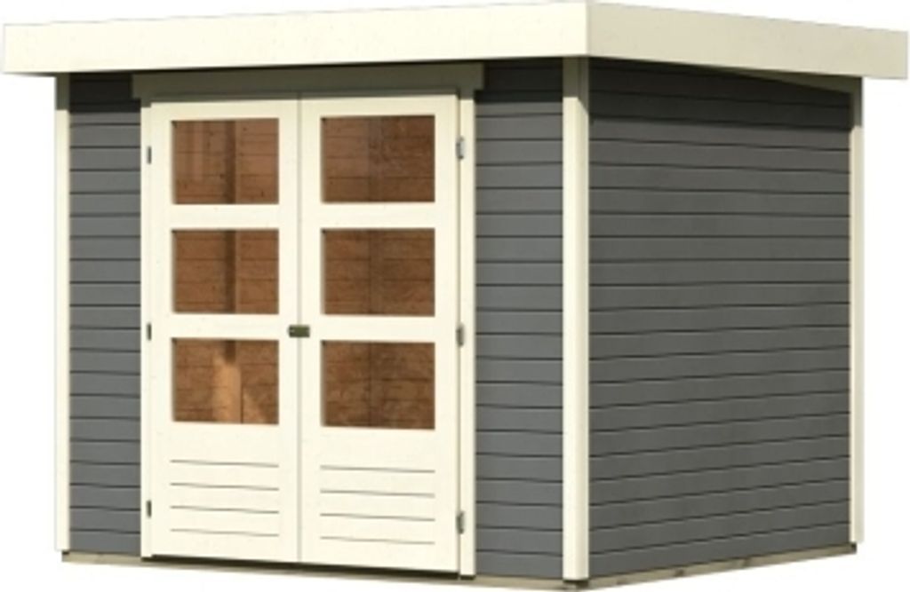 Karibu Gartenhaus Gerätehaus Askola 3 terragrau 242x217x211 Produktbild 