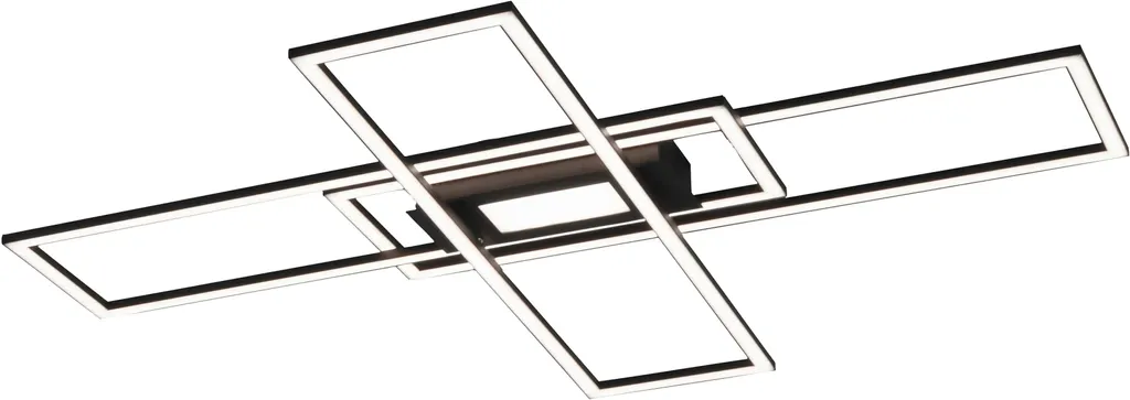 Lampada Soffitto LED 99cm Nera Dimmerabile Telecomando 230V - 7