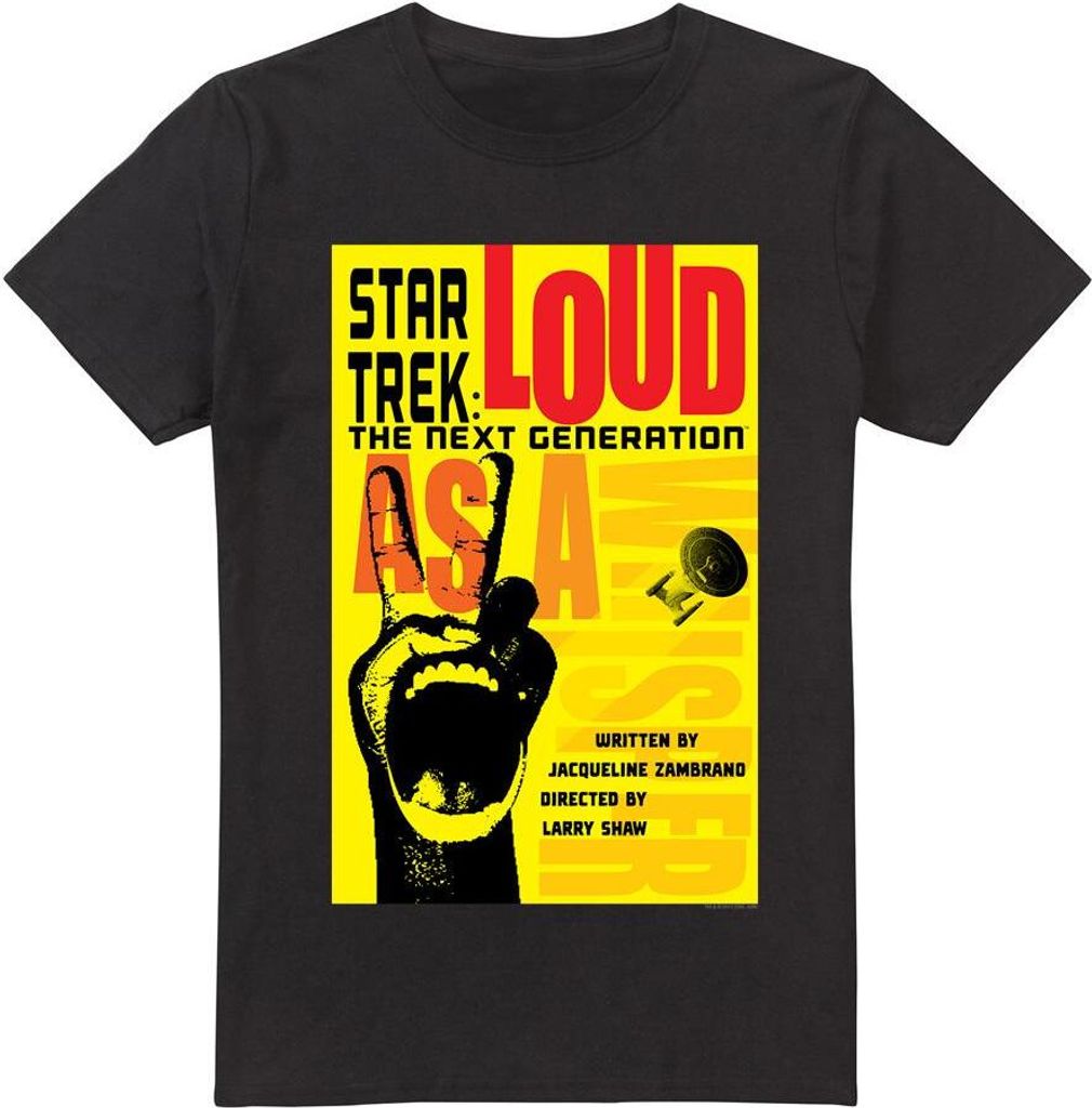 Star Trek - "The Next Generation Season 2 Episode 5" T-Shirt für Herren TV14013 (4XL) (Schwarz)