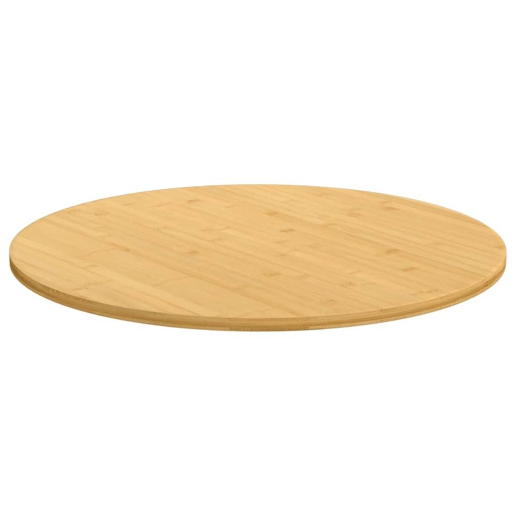 vidaXL Tischplatte Ø70x1,5 cm Bambus Produktbild 