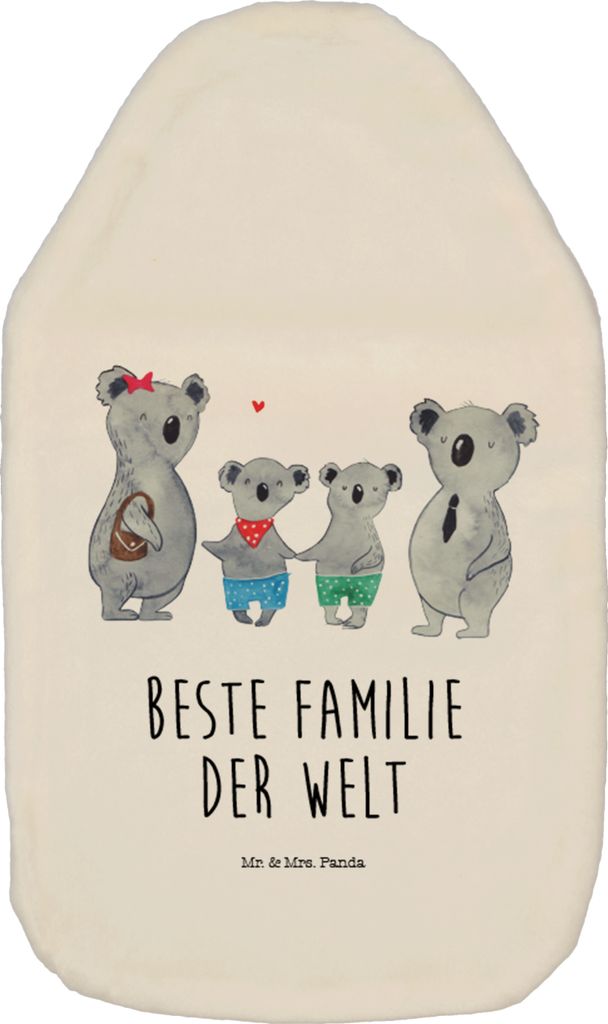 Mr. & Mrs. Panda Wärmflasche Koala Familie zwei - Weiß - Geschenk, Zusammen, Wärmflaschen, Wärmekissen, Flauschige, Koalabär, Plüsch, Muttert...