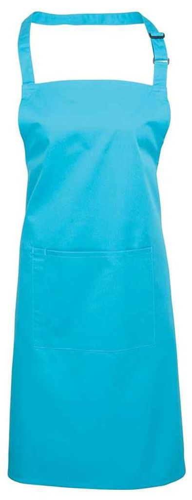 Premier - "Colours Collection" Latzschürze für Herren/Damen Unisex, Tasche LT5855 (Einheitsgröße) (Türkis)