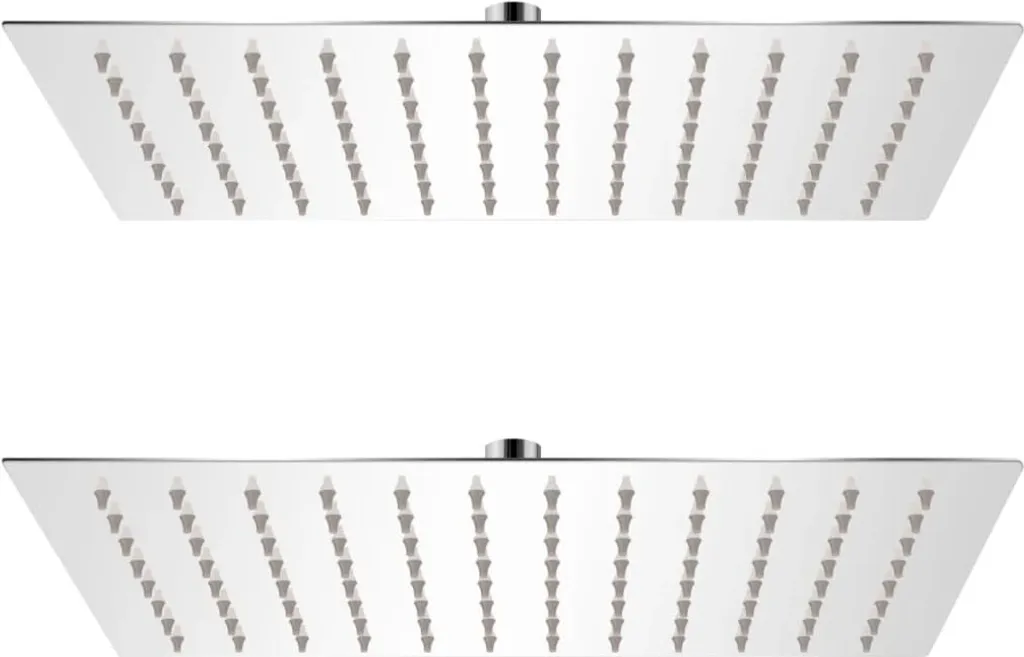 Set 2 Soffioni Pioggia 20x30 cm Acciaio Inox - Offerta E-commerce