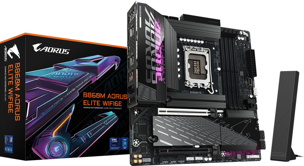 GIGABYTE B860M AORUS ELITE WIFI6E Scheda madre - CPU Intel Immagine del prodotto 