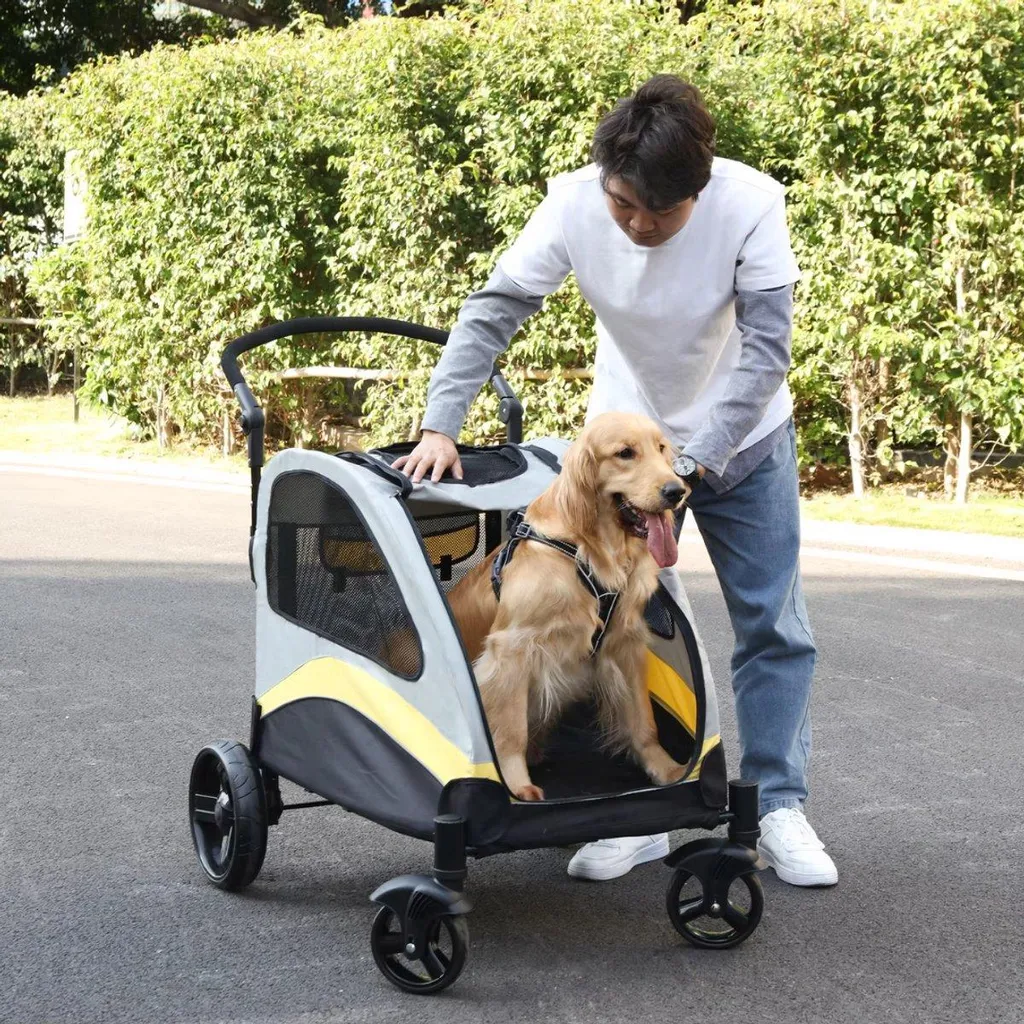 Buggy Vortex Tout-terrain pour Petits Chiens : Pliable et Confortable
