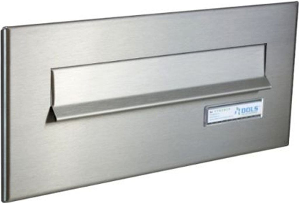 CD-1 Edelstahl Briefkasten Frontplatte (160x350 mm)