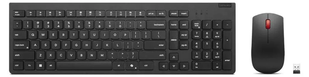 Lenovo Essential Gen2 4X31R64494 Ensemble Clavier et Souris sans Fil Noir