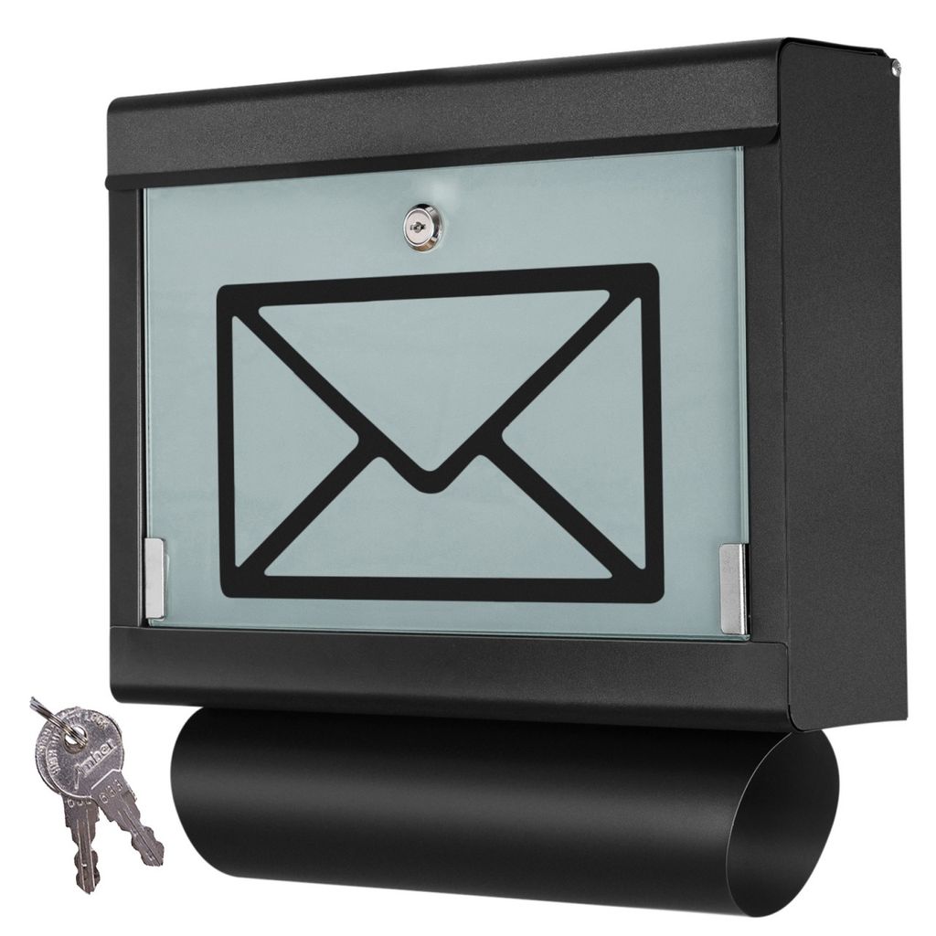 Design Briefkasten  postkasten  postkasten mit Motiv & Zeitungsfach Mailbox 