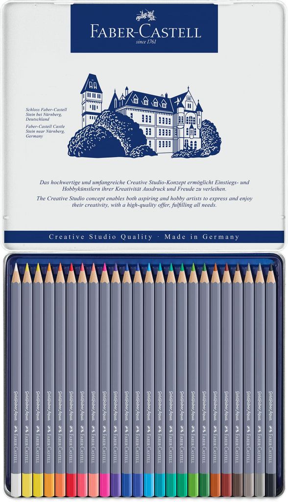 FABER-CASTELL Aqua.stift Goldfaber Aqua 24-Metalletui Produktbild 