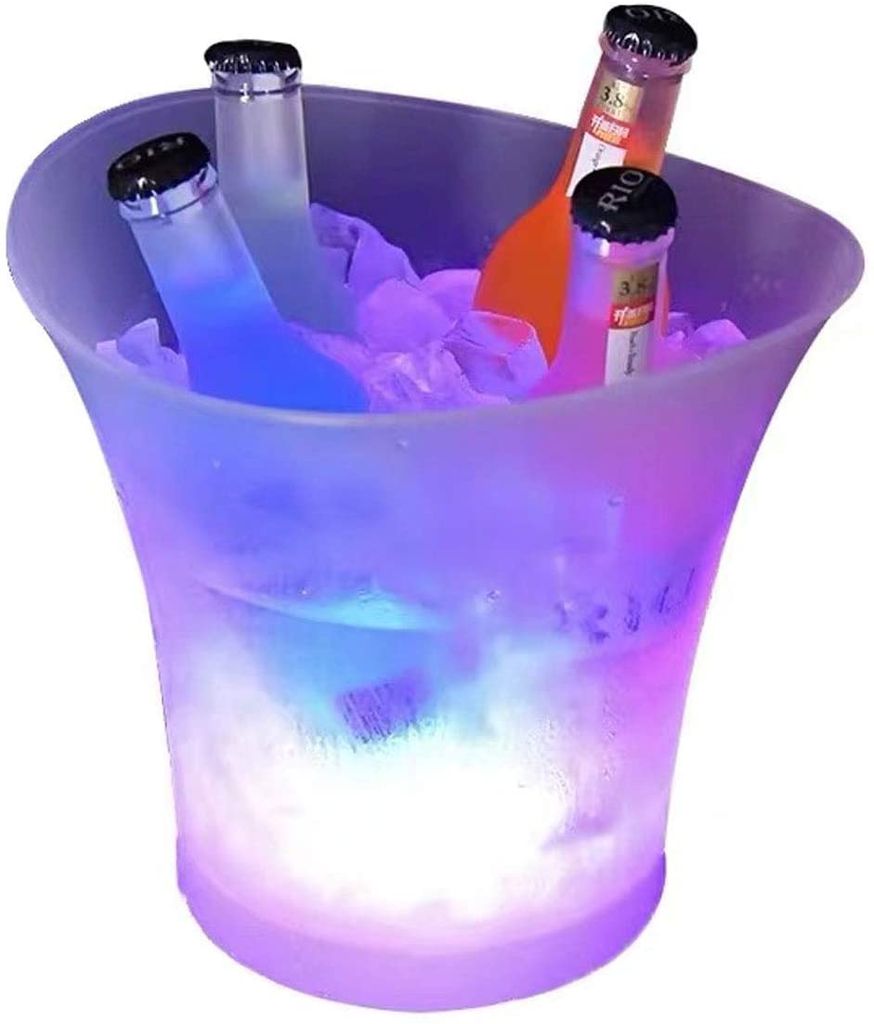 LED Flaschenkühler mit Farbwechsler Sektkühler Weinkühler Getränkekühler Kühler 