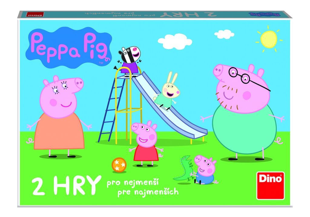 DINO Kinderspiele Peppa Pig: Komm spielen und rutschen