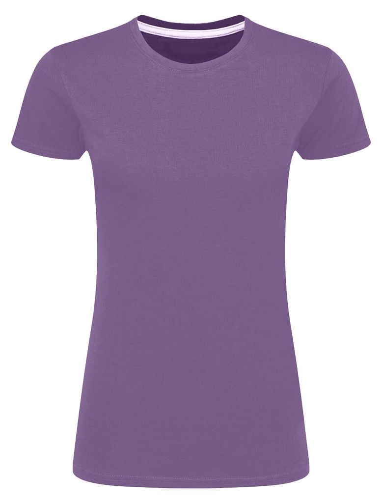 SG Damen T-Shirt Perfect Print FK781 (XL) (Astern-Violett)