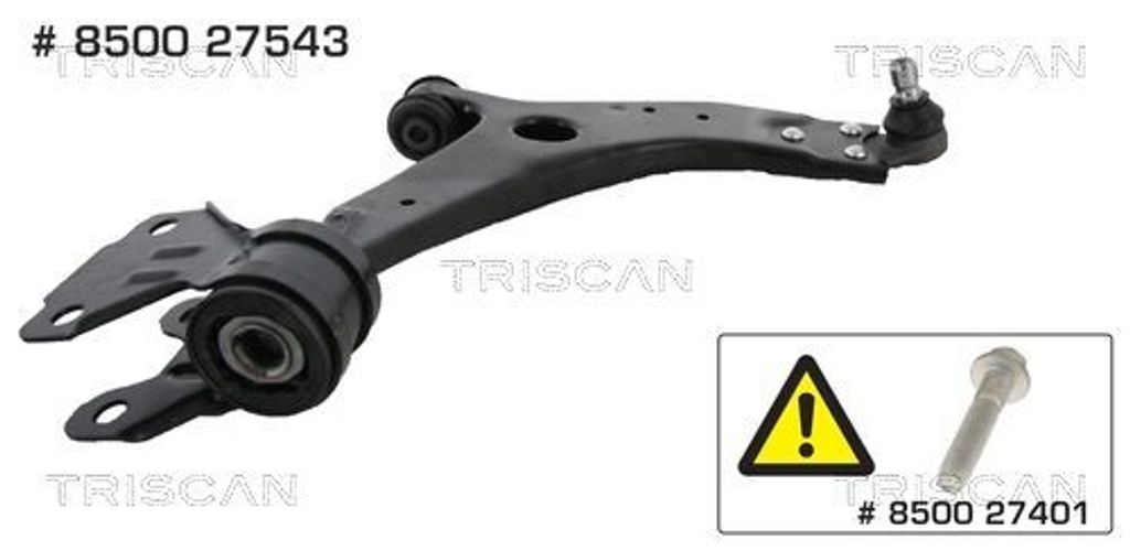 TRISCAN 8500 27543 Querlenker für VOLVO V40 Schrägheck (525, 526)