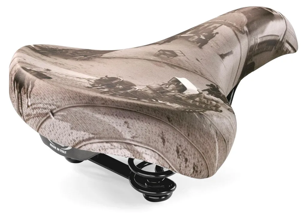Selle de vélo confortable à ressorts Monte Grappa Pepe Horse marron