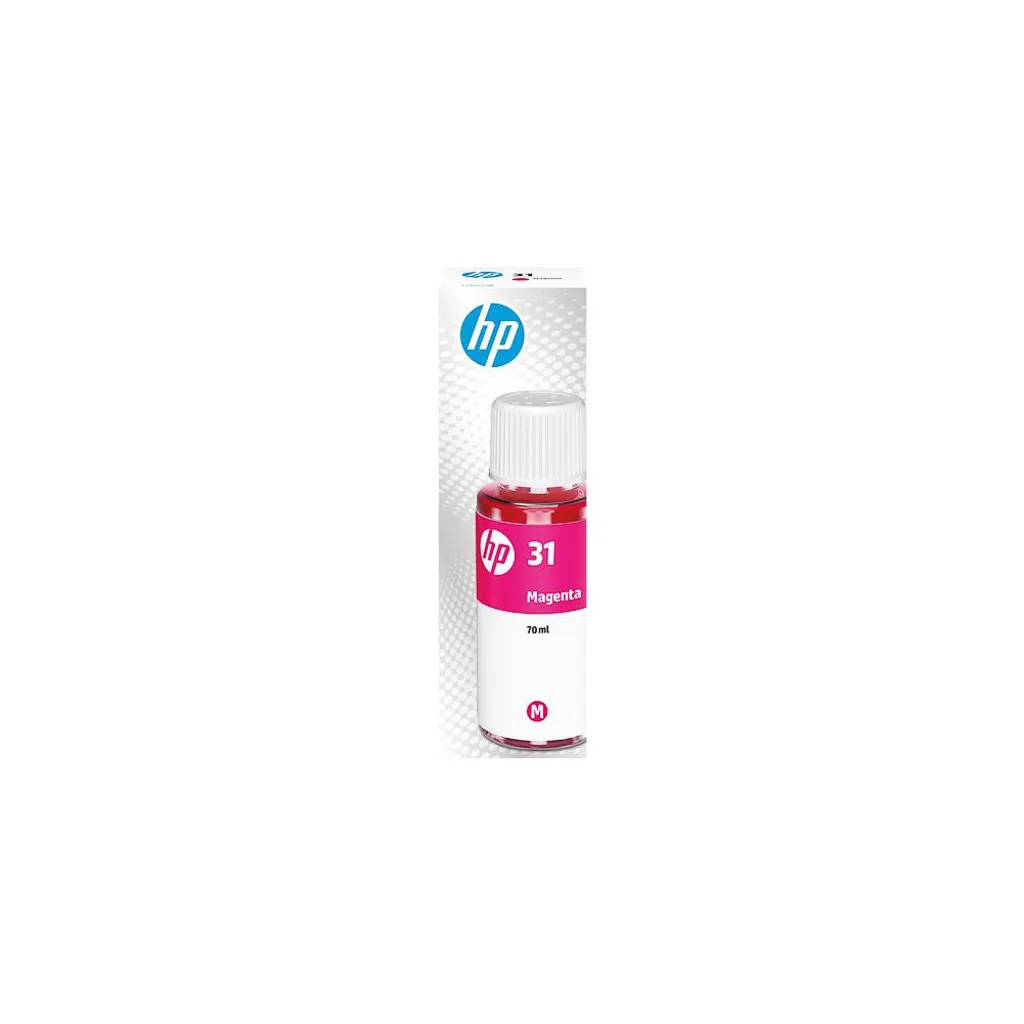 HP 31 70-ml Magenta Original Ink Bottle - Magenta - HP - HP Ink Tank 310 - HP Ink Tank Wireless 410 - HP Smart Tank 350 - HP Smart Tank Wireless 450 - HP Smart... - 8000 pagine - Resa standard - 70 ml - 2