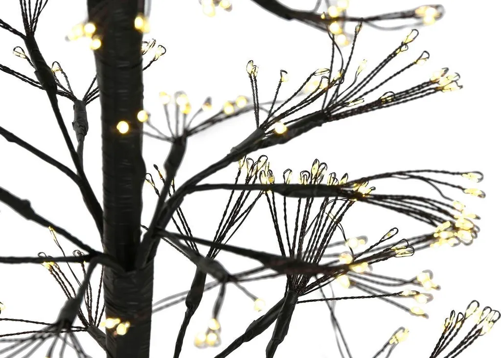 Sapin de Noël Artificiel en Métal Noir 120 cm - Décoration Style Moderne