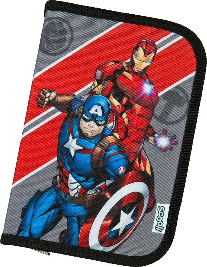 Marvel Spiderman Astuccio Bambino con Materiale Scolastico Set Cancelleria Astucci Scuola Matite Colorate Punta in Feltro Penna Regalo Ragazzo (Multi