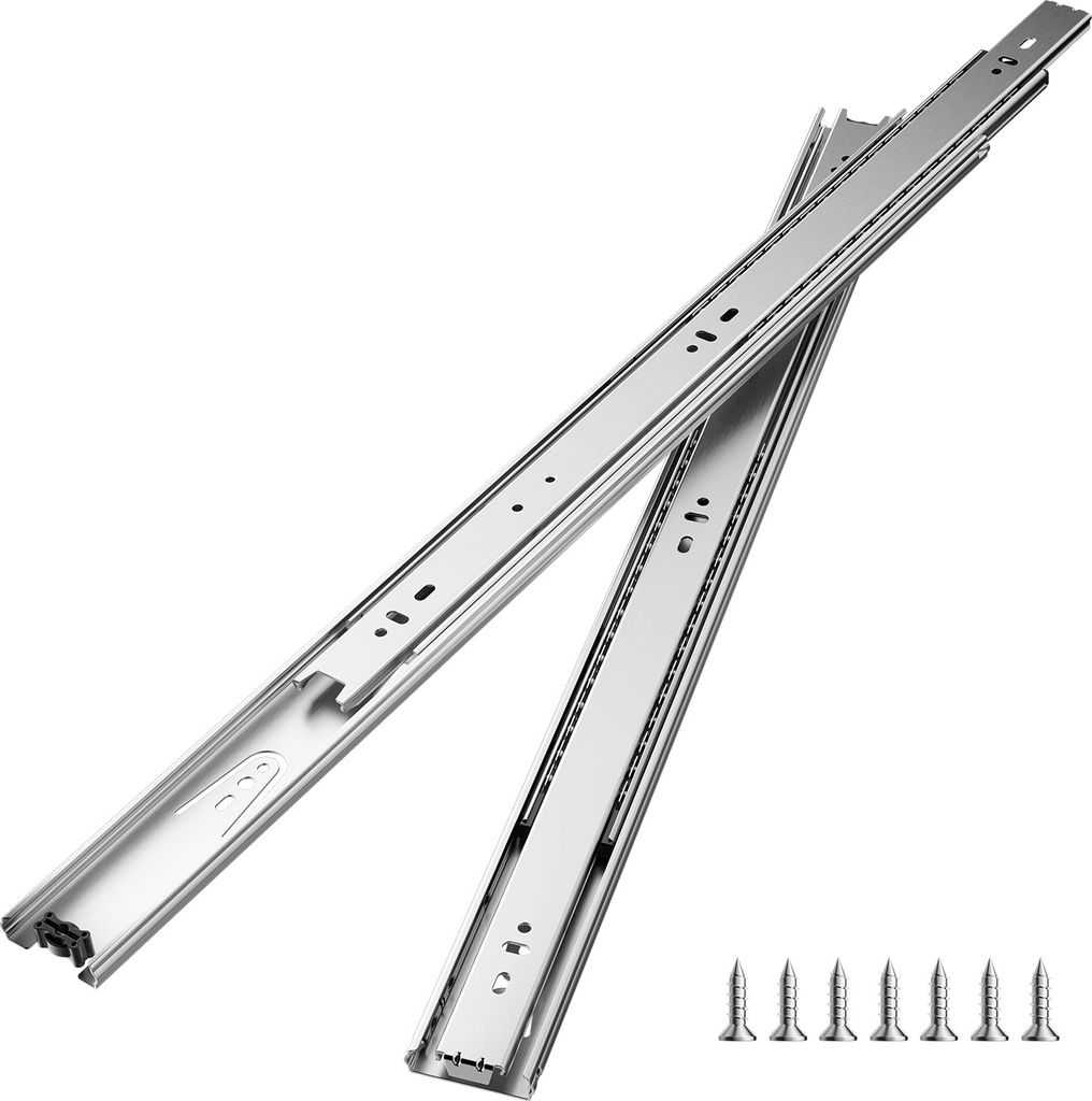 SucceBuy 22" Schubladenschrankschienen, 10 Paar 100 LB Seitenmontage Ersatz
