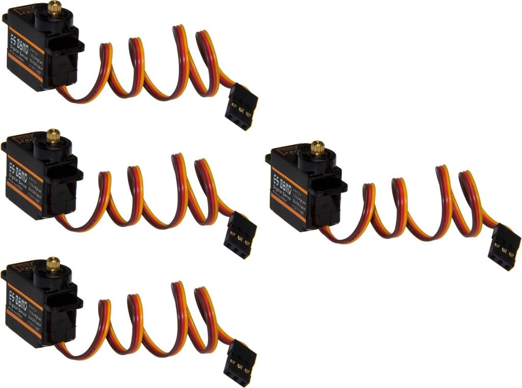 4 x Emax ES08MD RC Servo Digital Metall Gear Micro Servo Produktbild 