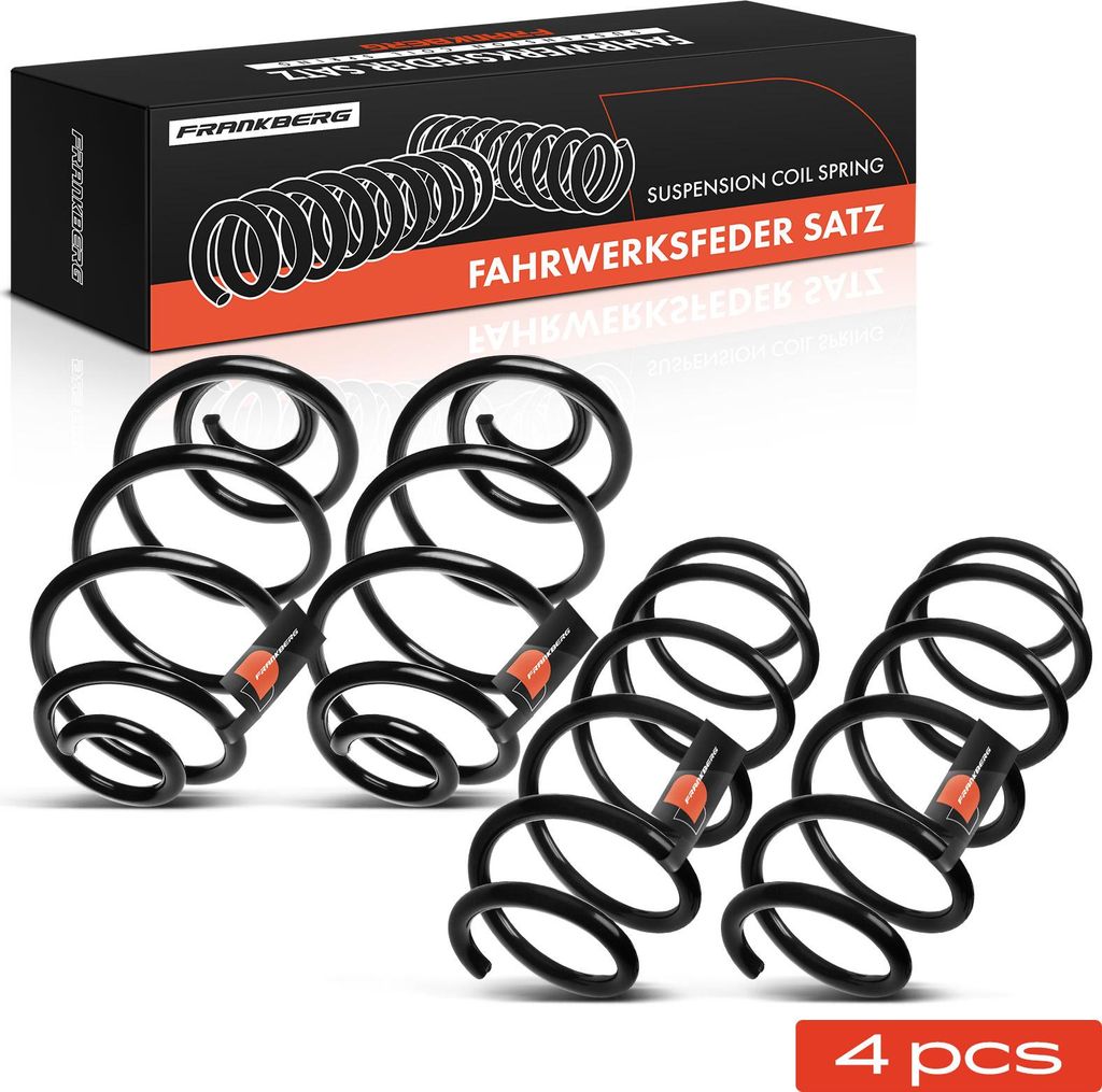Frankberg 4x Fahrwerksfeder Vorne Hinten für Opel Astra H L35 L70 1.9L