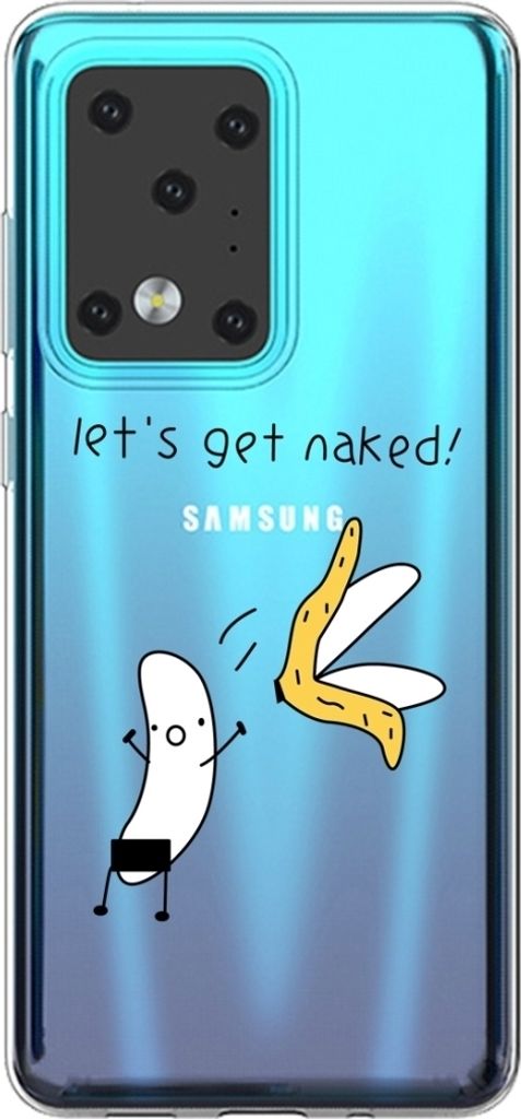 Mobigear Design Samsung Galaxy S20 Ultra Hülle Flexibles TPU Backcover - Banane