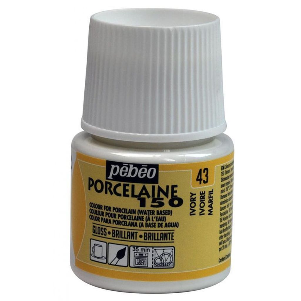 Pebeo Porcelaine 150, 45 ml, 43 Elfenbein Produktbild 