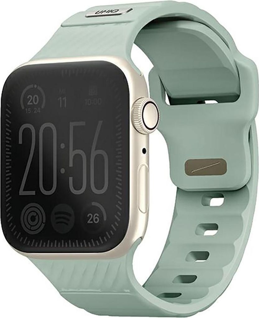 UNIQ Gürtel Stride Apple Watch Series 1/2/3/4/5/6/7/8/9/SE/SE2/SE3 38/40/41mm FKM Rubber Strap Minze/iceplant green