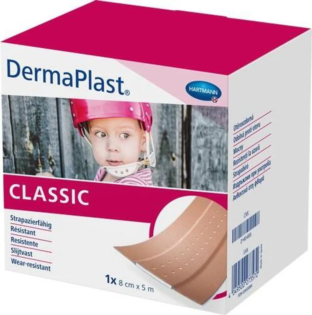 Hartmann DermaPlast Classic 8cmx5m | Cerotto a Rotolo in Tessuto Resistente