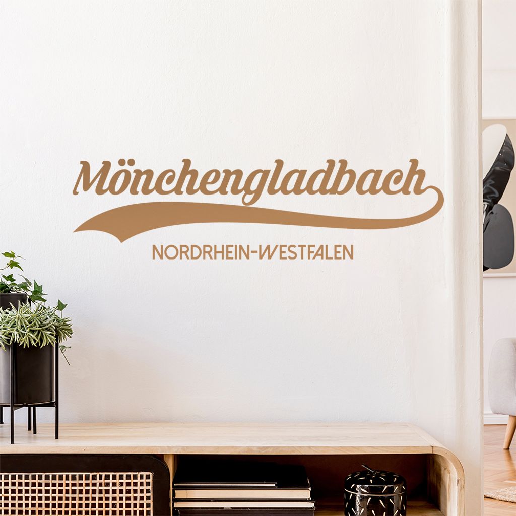 Mönchengladbach NRW Wandtattoo Wandaufkleber Wall Sticker - Dekoration, Küche, Wohnzimmer, Schlafzimmer, Badezimmer