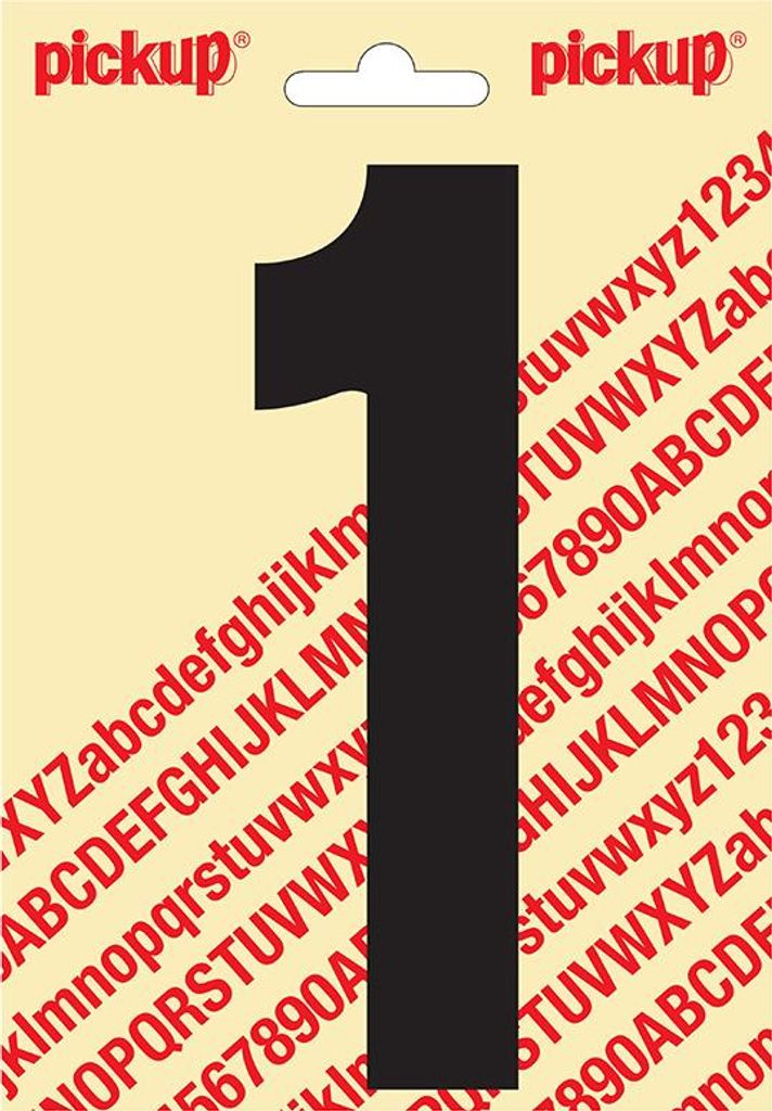 Klebeziffer Nobel 150mm schwarz 1 - Pickup