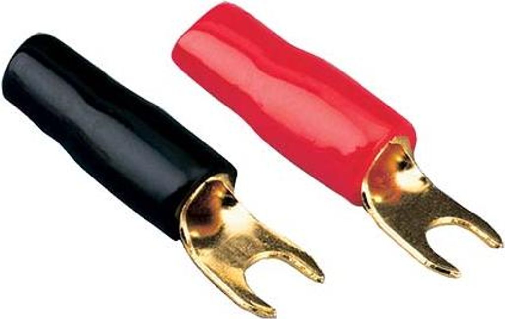 Kabelgabeln 4,2 mm für 6 mm² Kabel 8 Stück (4x rot, 4x schwarz) Modell 30.4460-01
