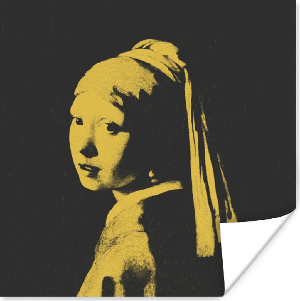 MuchoWow Poster Das Mädchen mit dem Perlenohrring - Vermeer - Kunst 75x75 cm - Wand Dekoration