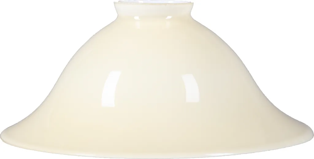 Abat-jour en verre beige brillant 220mm KL4624 design pour douille E27