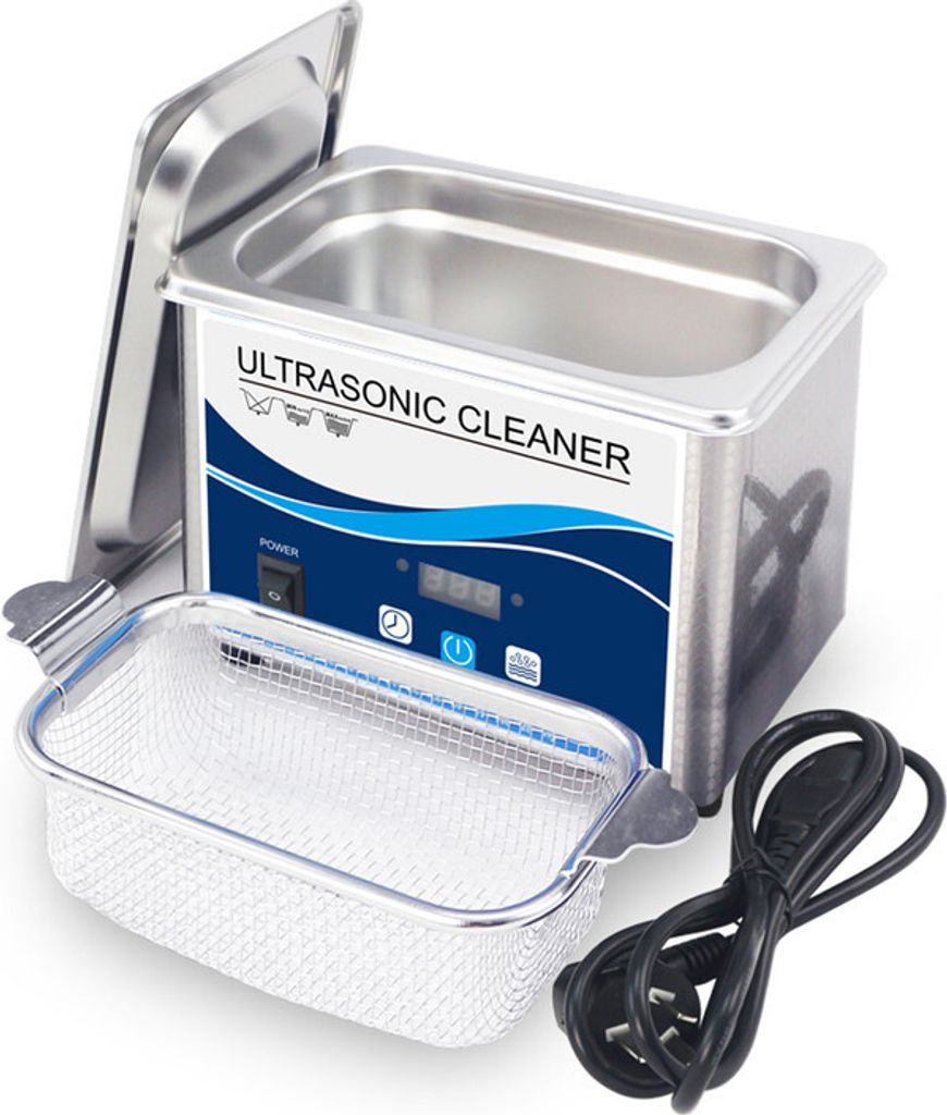35 W Professioneller Ultraschallreiniger mit digitaler Heizungsuhr für Schmuck-Dentalgläser Industrial