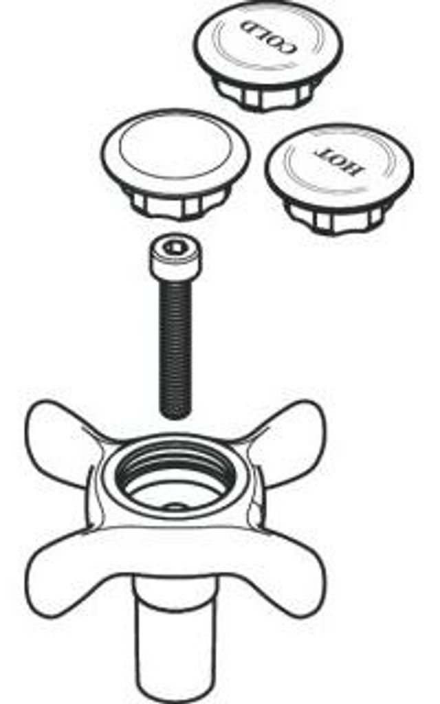 hansgrohe HG Griff Axor Montreux 2G Wannen- Mi pol-ni