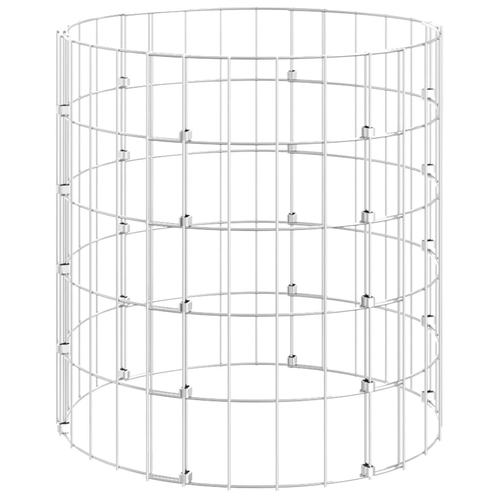 vidaXL Colonne de gabion Rond Acier galvanisé Ø50x50 cm Image du produit 