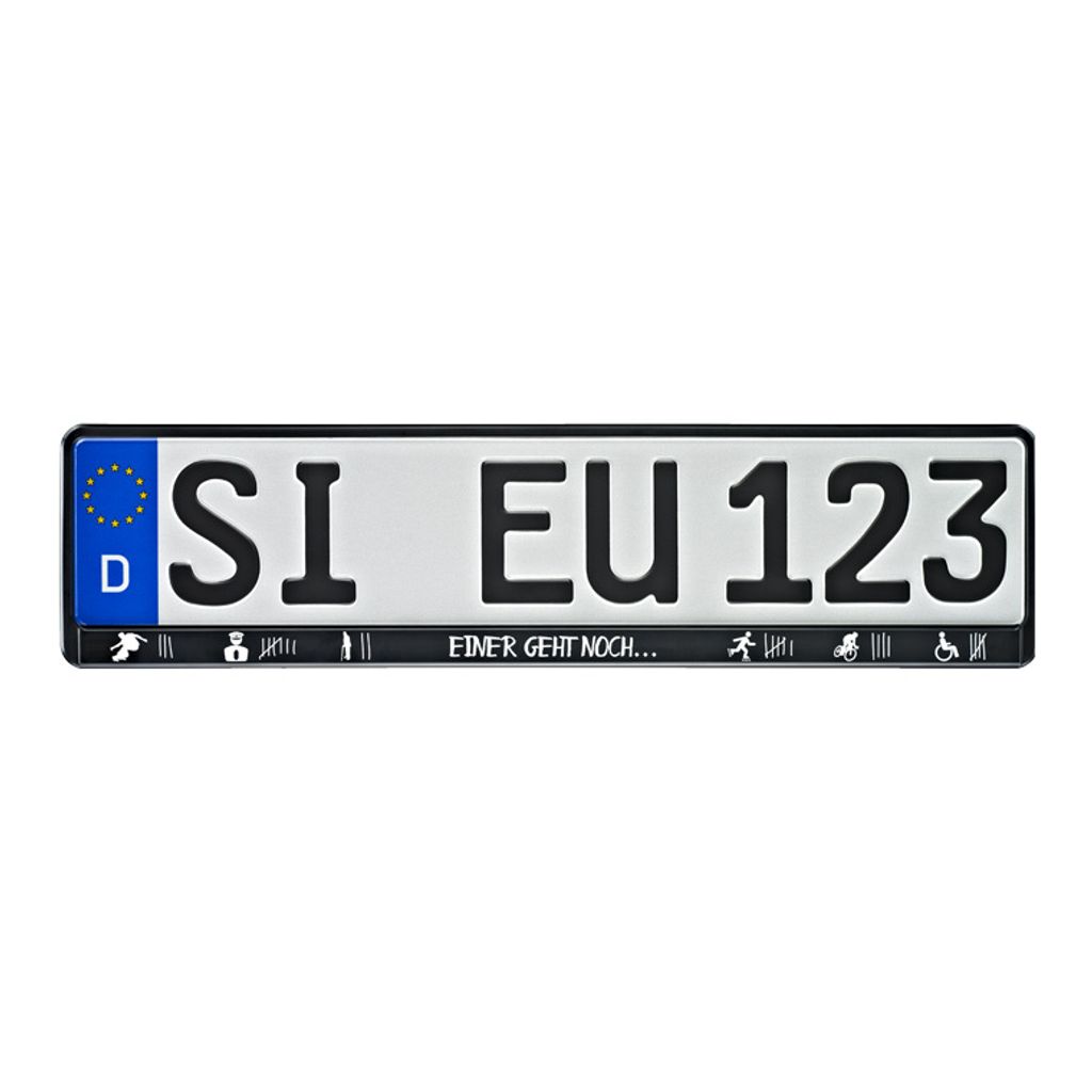UTSCH ERUSTAR Kennzeichenhalter Einer geht noch