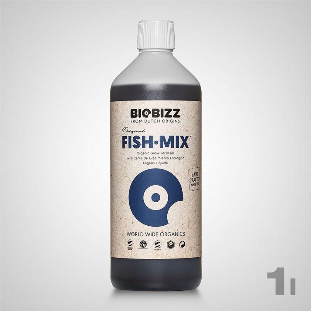 BioBizz Fish-Mix 1L Stickstoffdünger für gesundes Pflanzenwachstum | Organisch und umweltfreundlich