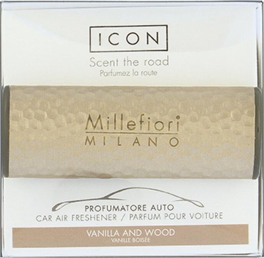 Millefiori Icon Metall Vanille & Holz Autoduft