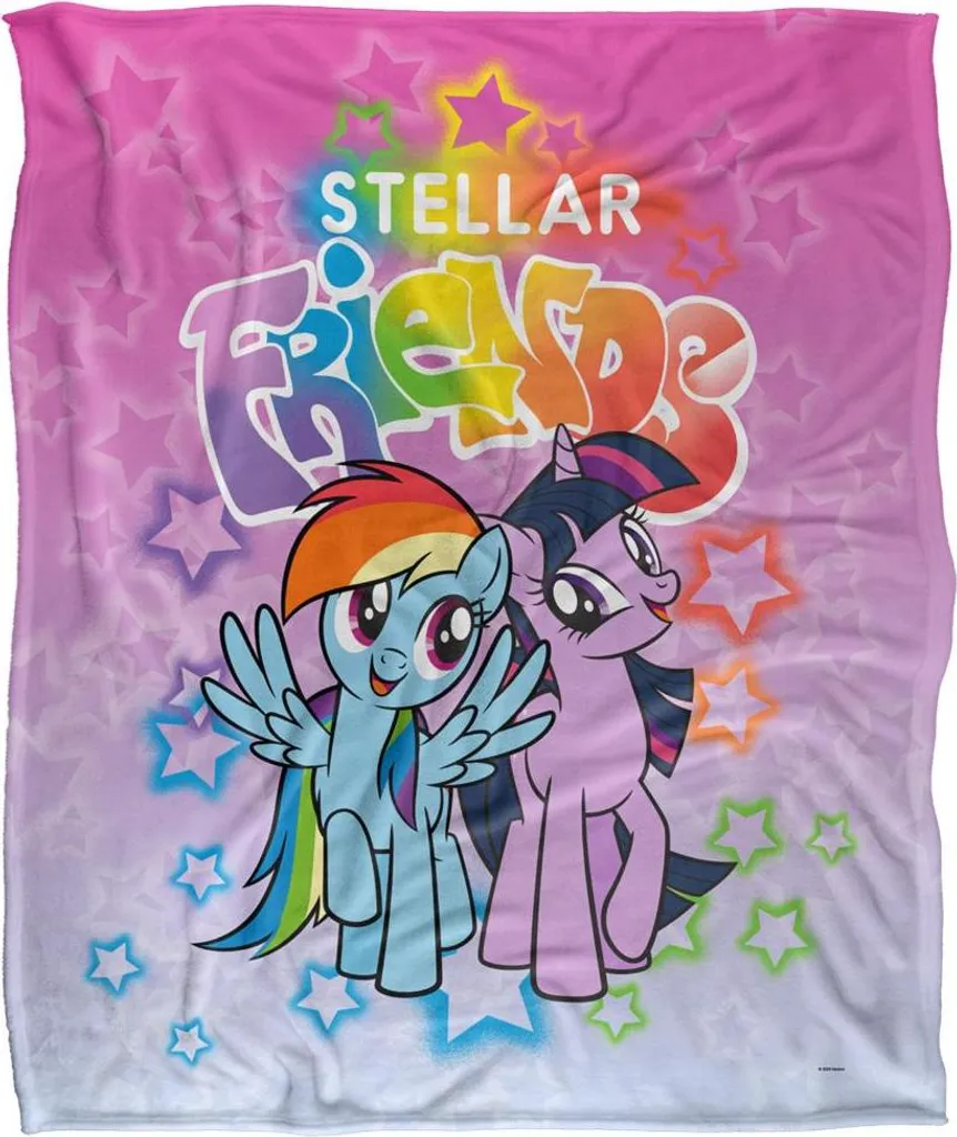 Couverture My Little Pony Soyeuse et Supersoft TV23790 Design Stellaire