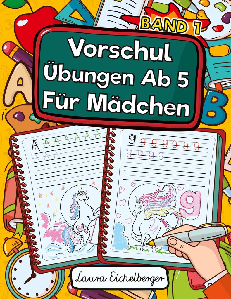 Vorschule Übungsheft Ab 5 Für Mädchen Produktbild 